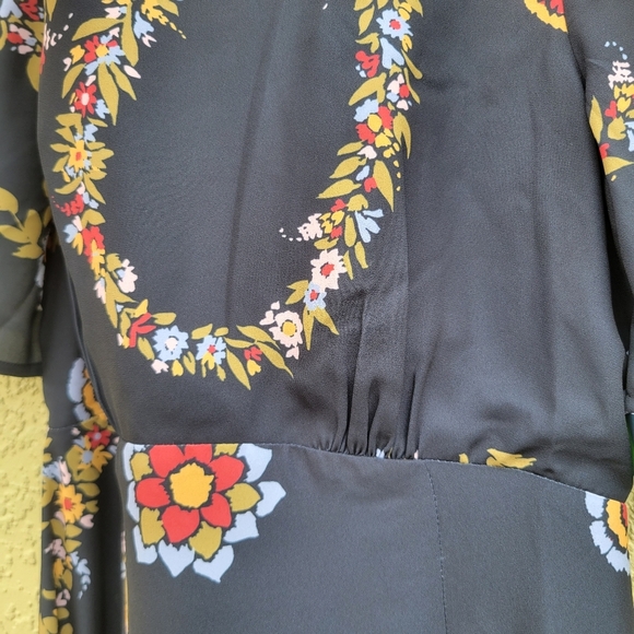 NWT ModCloth A Major Moment Black Floral Maxi Dress - Picture 3 of 5